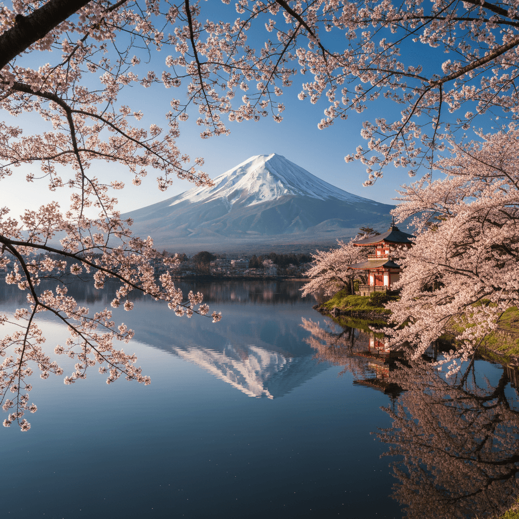 Skydiving in Japan — aerial view