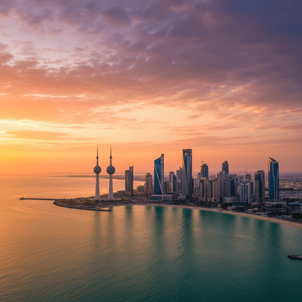Skydiving in Kuwait — aerial view