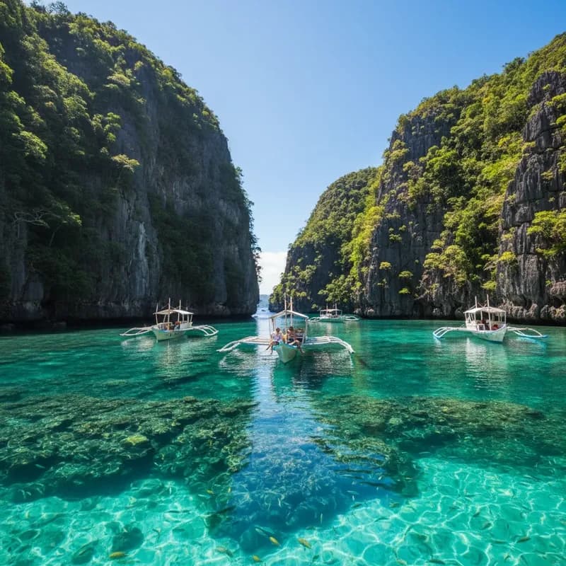 Skydiving in Philippines — aerial view