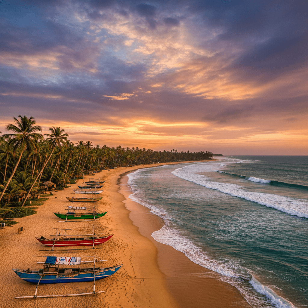 Skydiving in Sri Lanka — aerial view